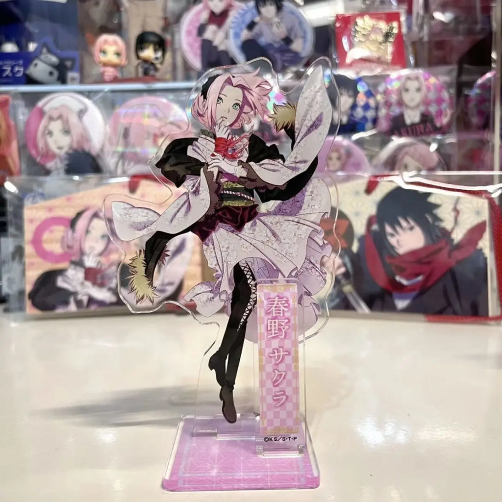 10CM Naruto Japanese Anime Peripherals Uchiha Sasuke Acrylic Stands Collectible Ornaments Creative Birthday Gift for Boyfriend