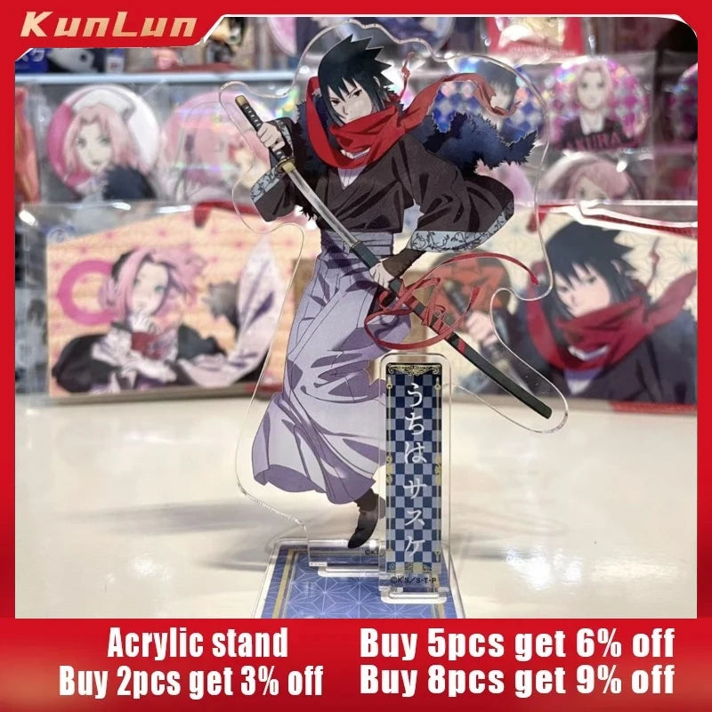10CM Naruto Japanese Anime Peripherals Uchiha Sasuke Acrylic Stands Collectible Ornaments Creative Birthday Gift for Boyfriend