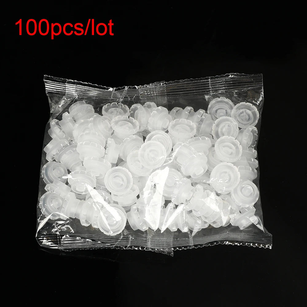 100pcs Disposable Individual Eyelash Glue Holder Grafting Eyelashes Blossom Cup Rings Eyelash Extension Adhesive Stand Holder