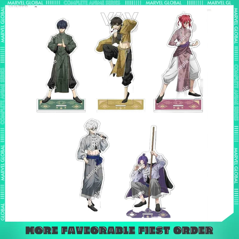 15cm/5.91in Chinese Style BLUE LOCK Acrylic Stand Isagi Yoichi Bachira Meguru Chigiri Hyoma Desktop Display Ornaments Collection