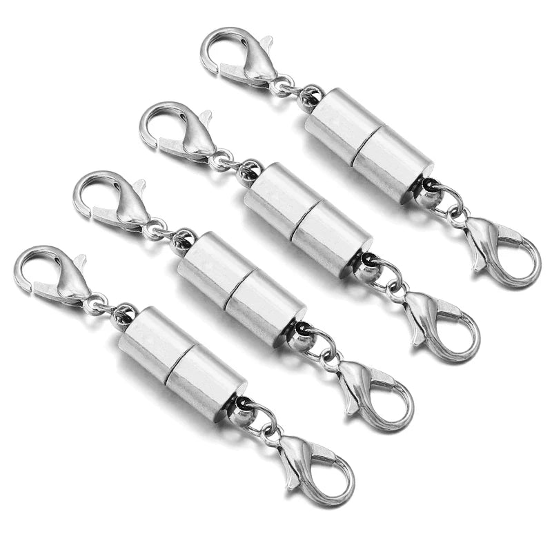 5Sets/Lot Magnetic Clasps With Lobster Clasps For Jewelry Making DIY Bracelet Necklace Magnet Clasp Connector Buckle Fasteners