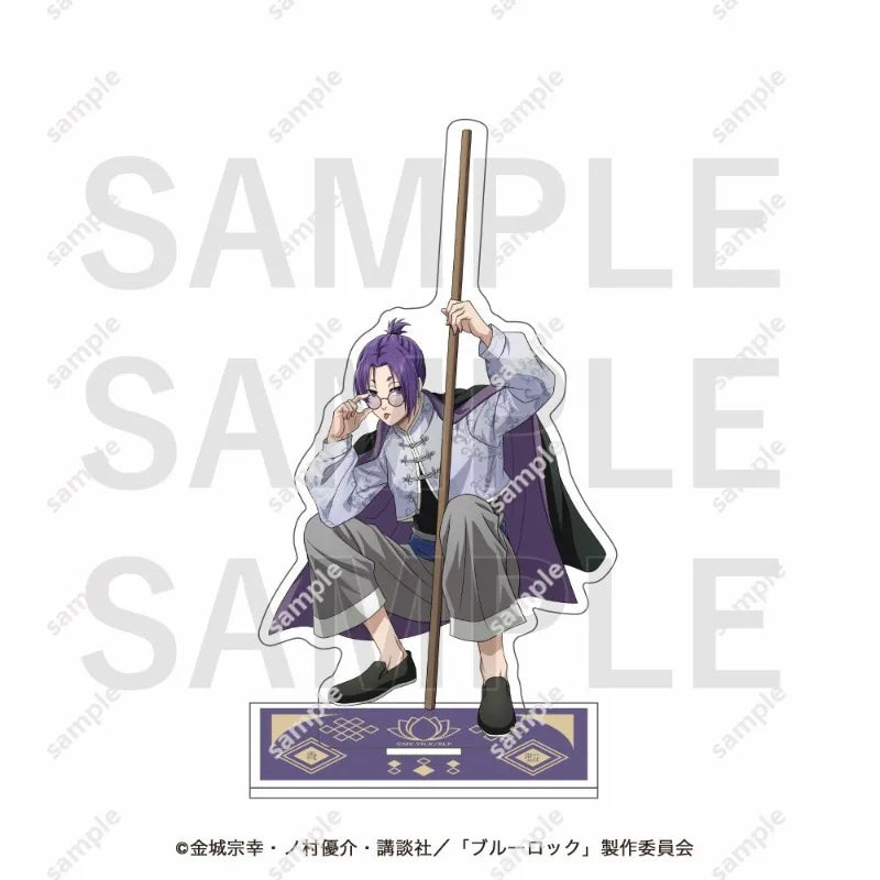 15cm/5.91in Chinese Style BLUE LOCK Acrylic Stand Isagi Yoichi Bachira Meguru Chigiri Hyoma Desktop Display Ornaments Collection