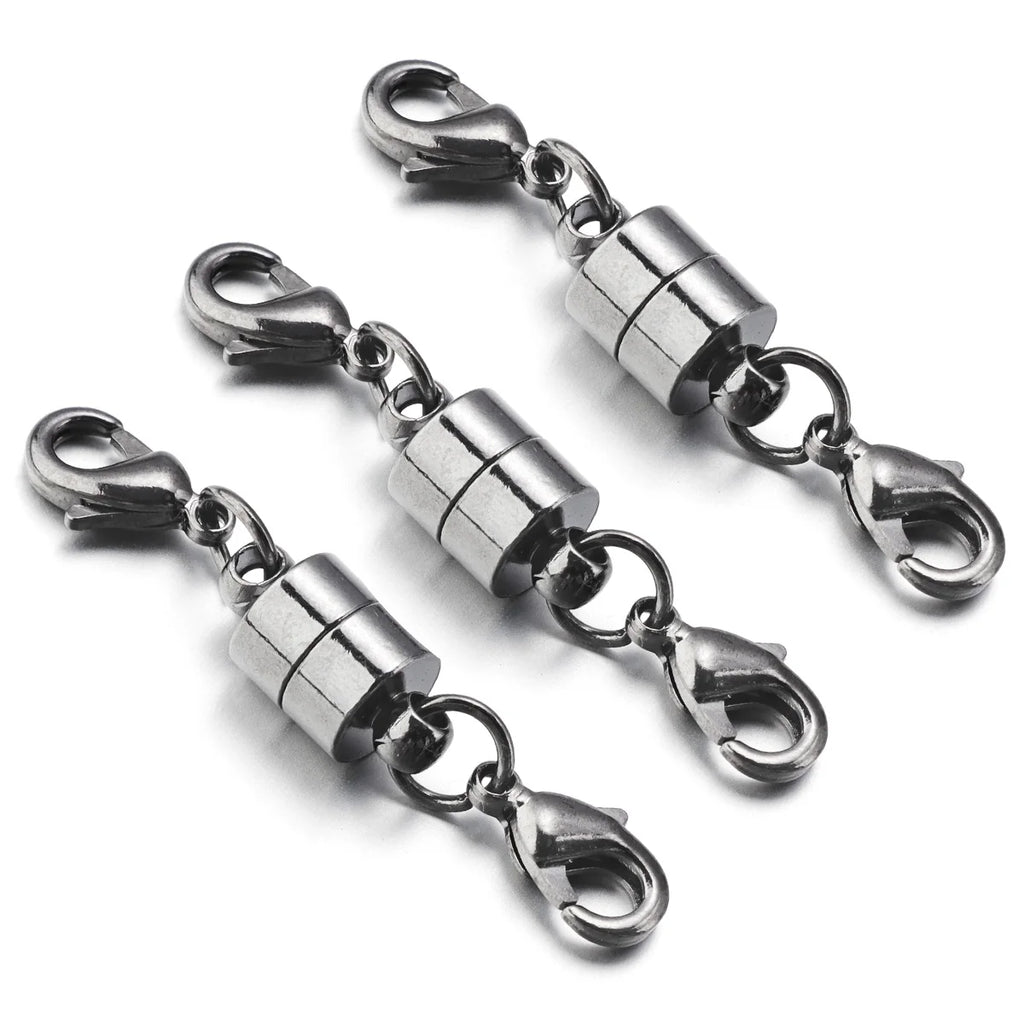 5Sets/Lot Magnetic Clasps With Lobster Clasps For Jewelry Making DIY Bracelet Necklace Magnet Clasp Connector Buckle Fasteners