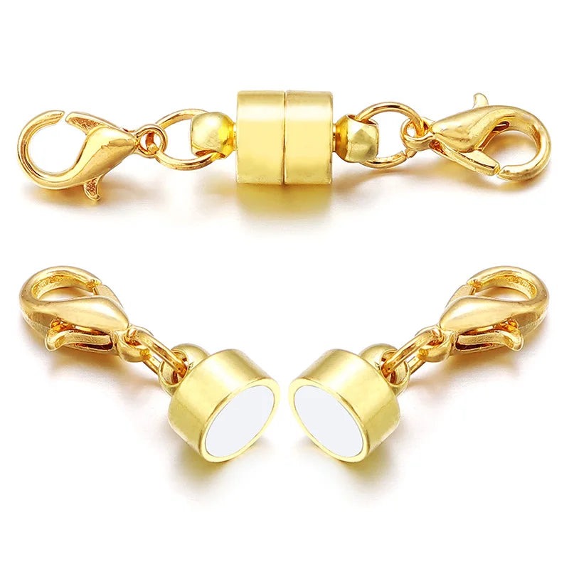 5Sets/Lot Magnetic Clasps With Lobster Clasps For Jewelry Making DIY Bracelet Necklace Magnet Clasp Connector Buckle Fasteners