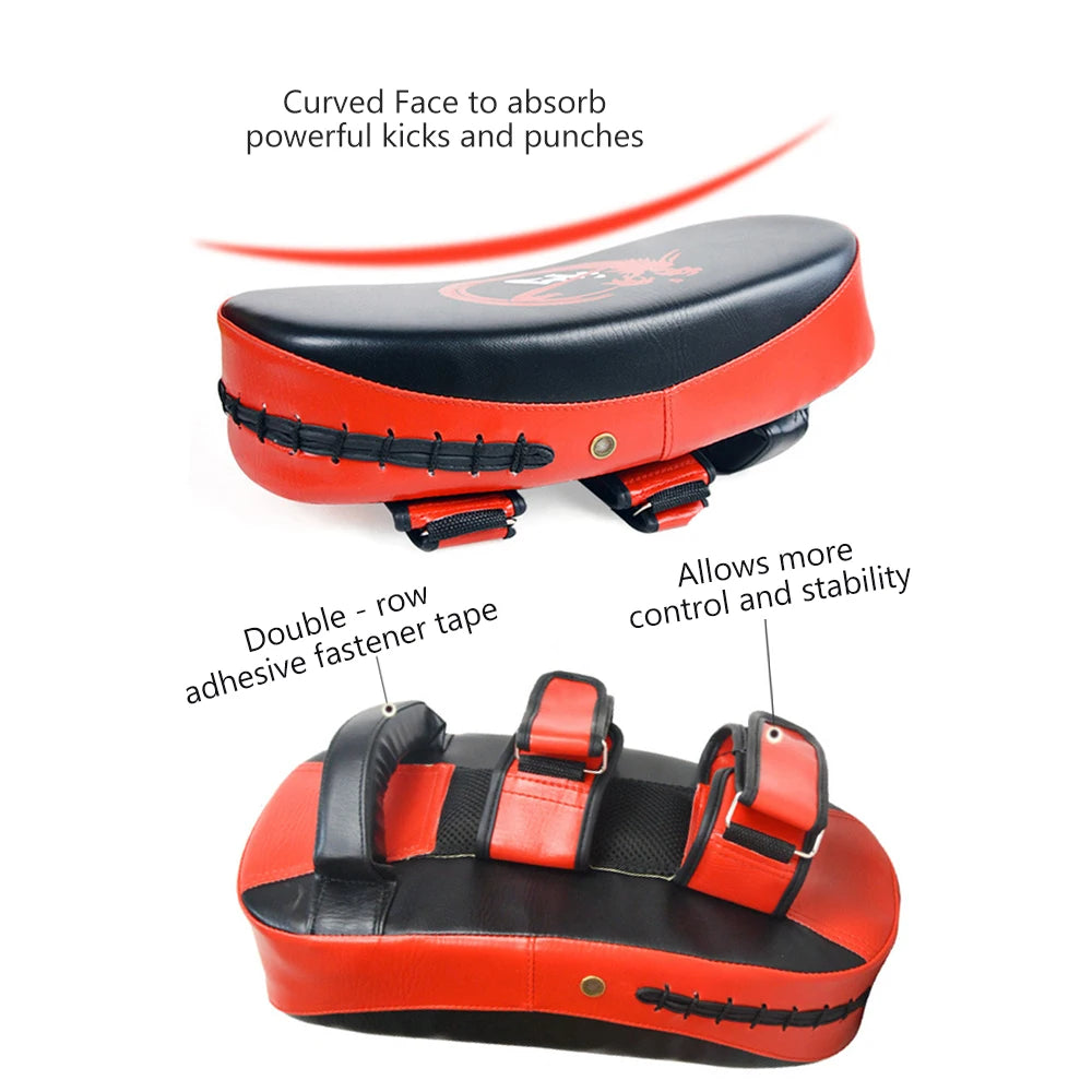 Boxing Pad Kick Boxing Muay Thai Punching Pad Curved Strike Shield Boxing Training Mitt Punching Pad Arc Pad Boxing Practice