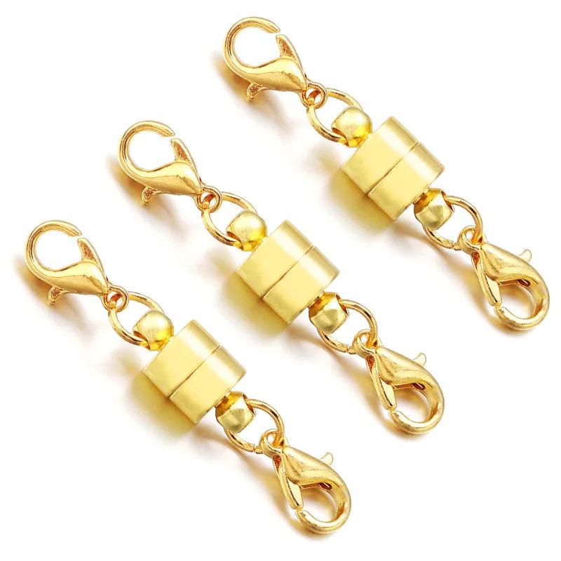 5Sets/Lot Magnetic Clasps With Lobster Clasps For Jewelry Making DIY Bracelet Necklace Magnet Clasp Connector Buckle Fasteners