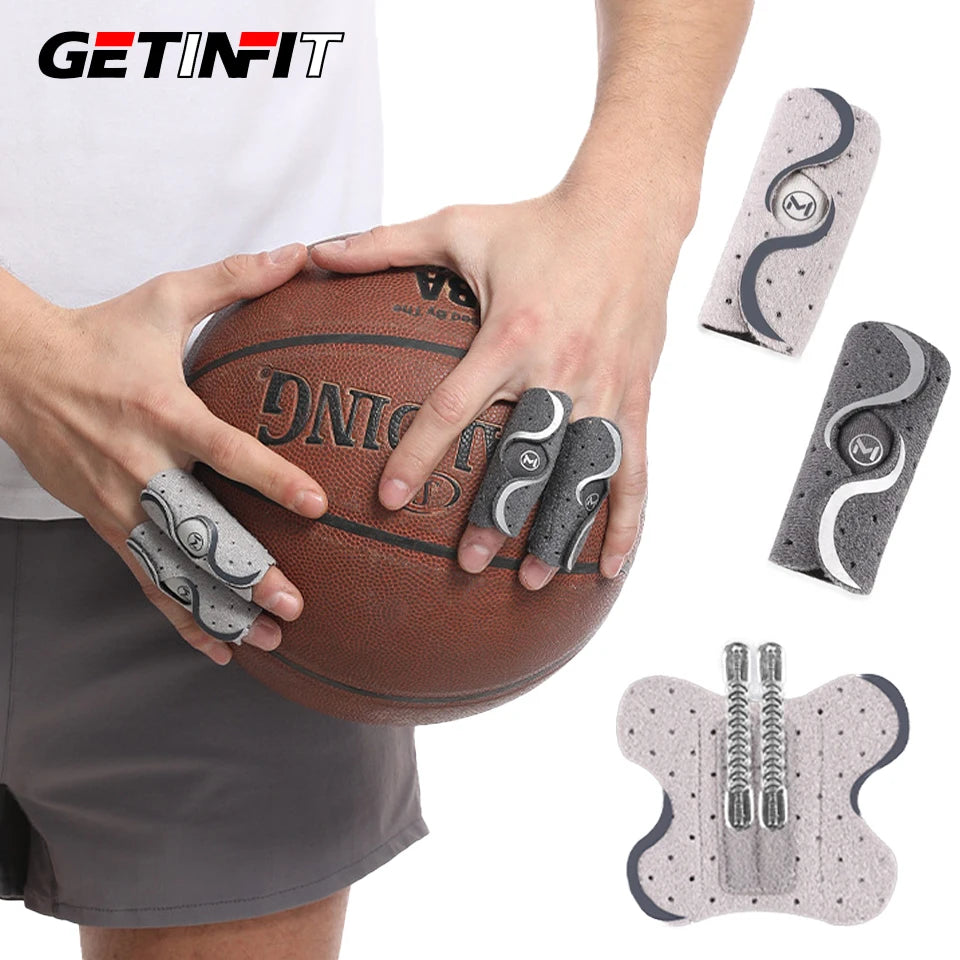 GETINFIT Finger Protection Breathable Comfortable Double Spring Support Adjustable Anti-slip Sports Protection Finger Guard