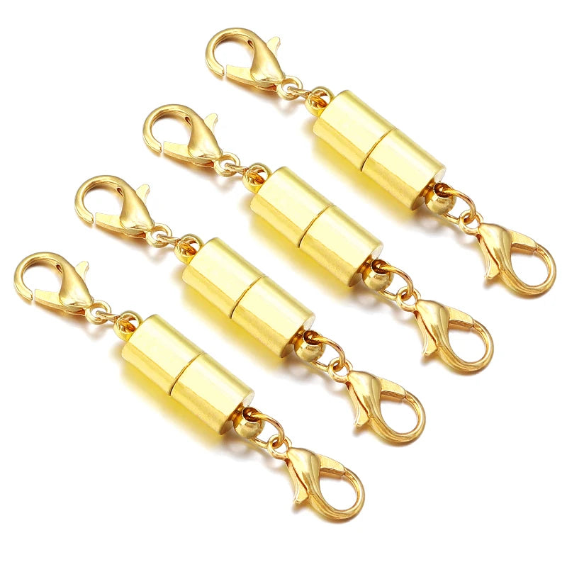 5Sets/Lot Magnetic Clasps With Lobster Clasps For Jewelry Making DIY Bracelet Necklace Magnet Clasp Connector Buckle Fasteners