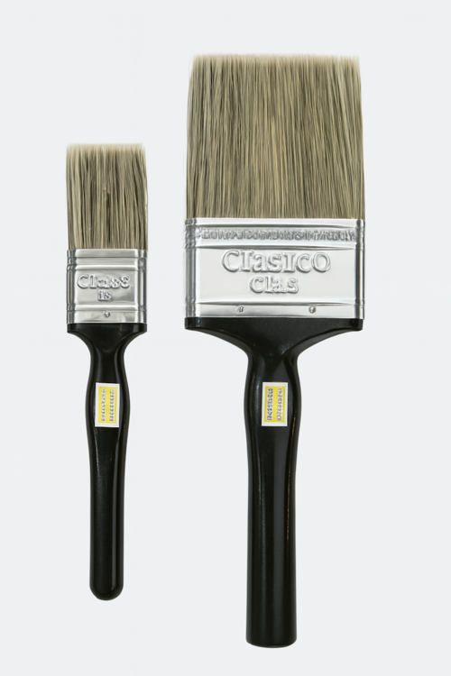 2 Pcs Paint Brush Set with black handle
